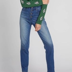 Volcom Super Stoned Skinny Jeans in Dark